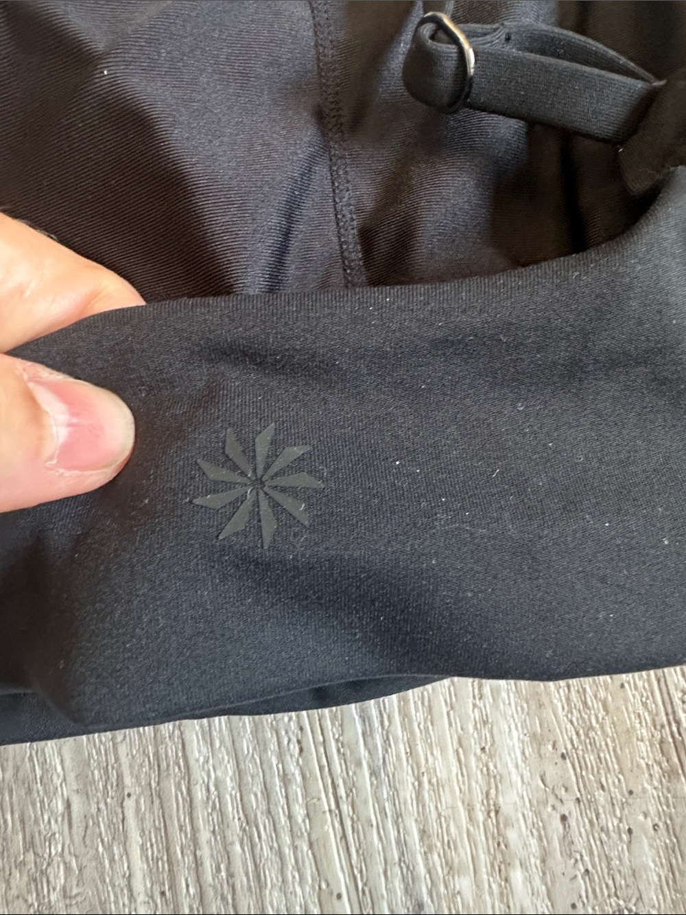 Athleta Medium Black Seamless Bikini top with removable padding adjustable - Picture 3 of 4